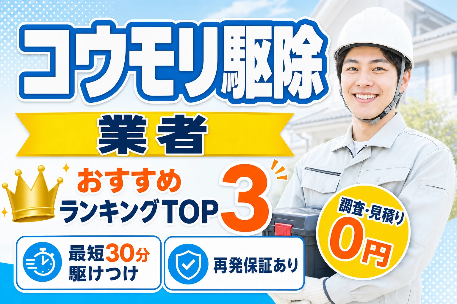 コウモリ駆除業者おすすめランキングTOP3｜料金・保証・スピードで徹底比較