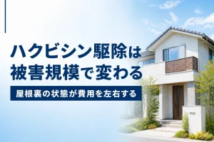 ハクビシン駆除の費用相場｜屋根裏の被害規模で変わる理由